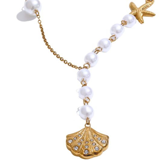 Summer Pearls Shell Necklace