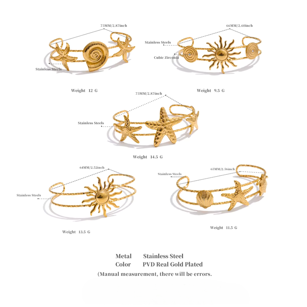 Ocean Gold Bracelets (Various)