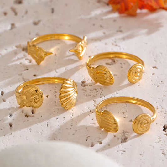 Ocean-Inspired Adjustable Rings