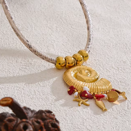 Ocean Pearl Necklace - Handmade
