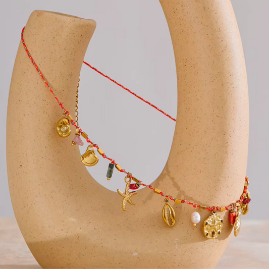 Coastal Dreams Rope Necklace - Handmade