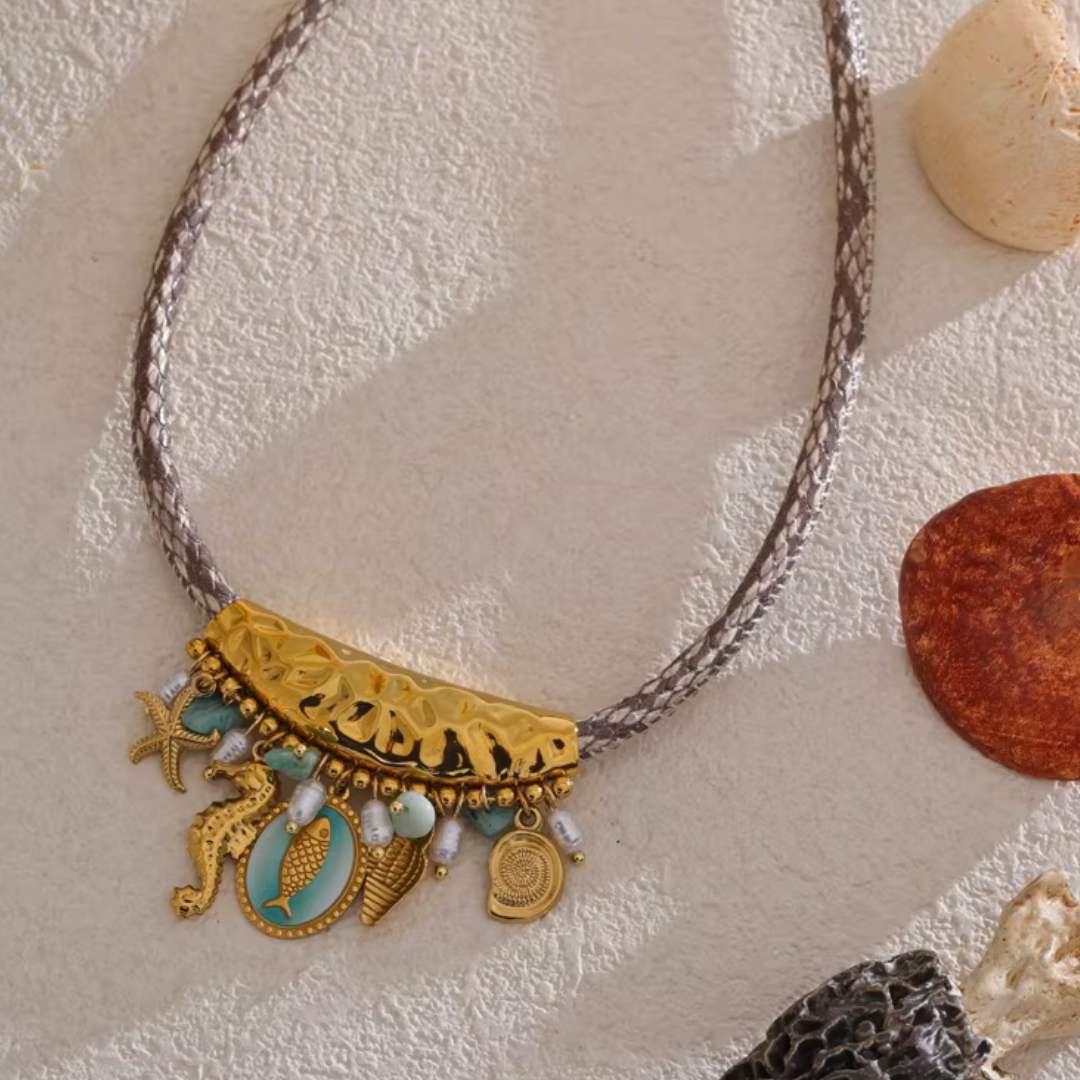 Ocean Dreams Drop Necklace - Handmade