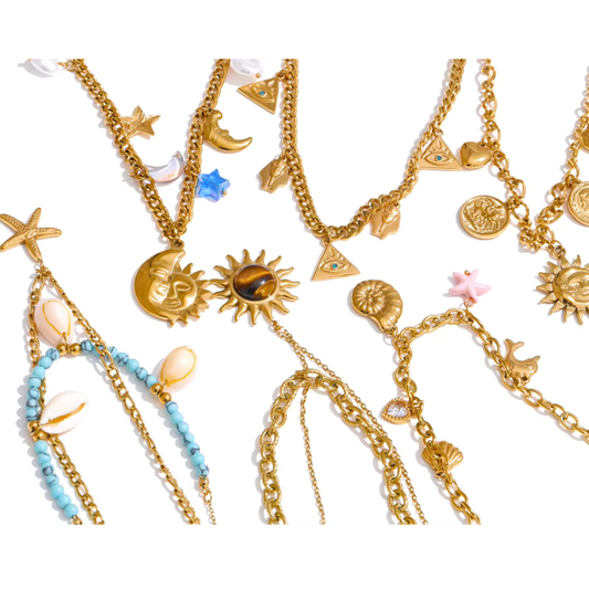Everyday Must-Haves: Golden Charm Necklace Collection (various)