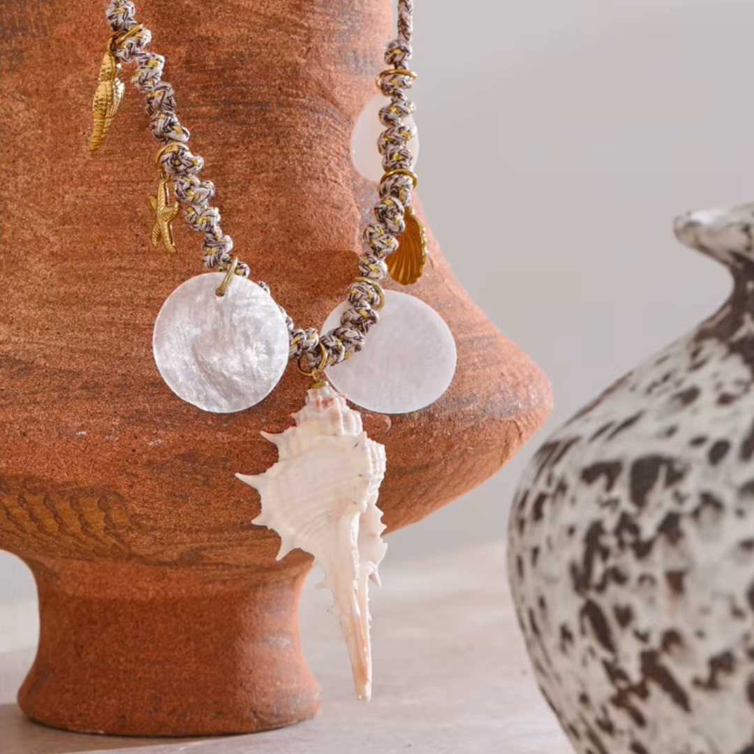 Ocean Charm Necklace - Handmade