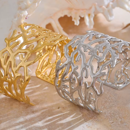 Seaweed Wave Cuff Bracelet