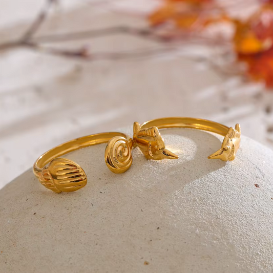 Ocean-Inspired Adjustable Rings