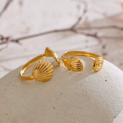 Ocean-Inspired Adjustable Rings