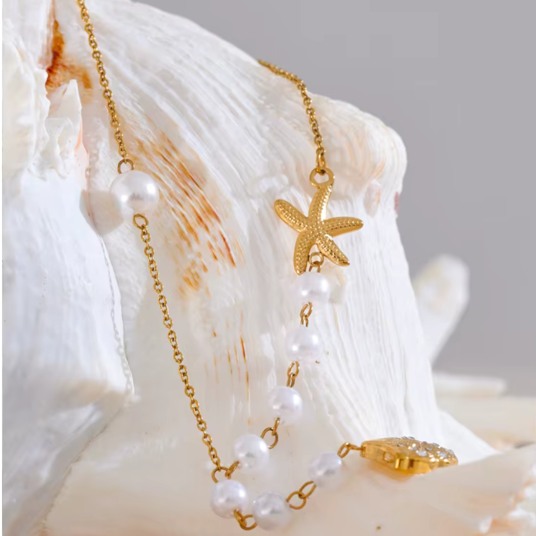 Summer Pearls Shell Necklace
