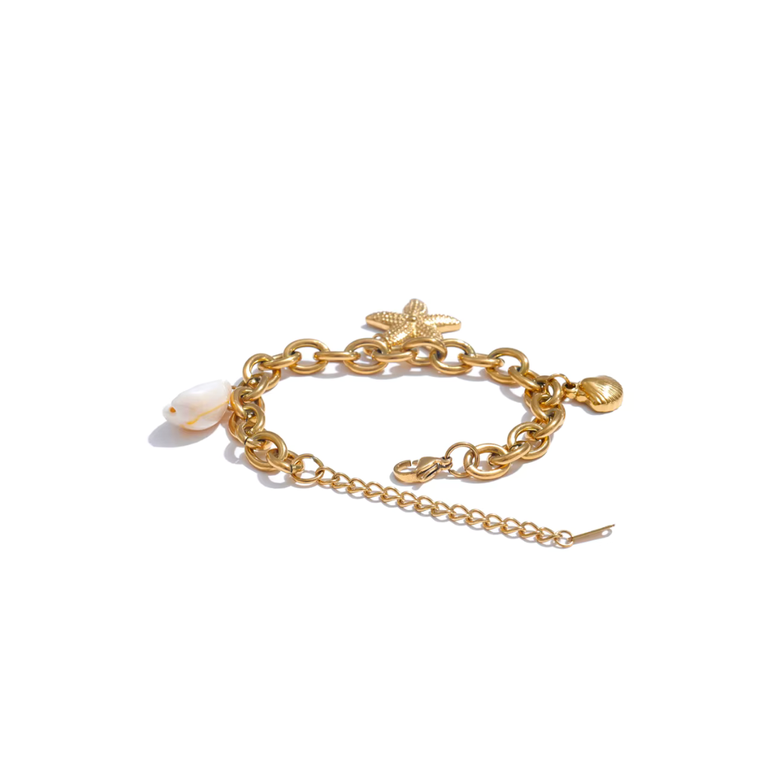 Ocean Pendant Charm Bracelet