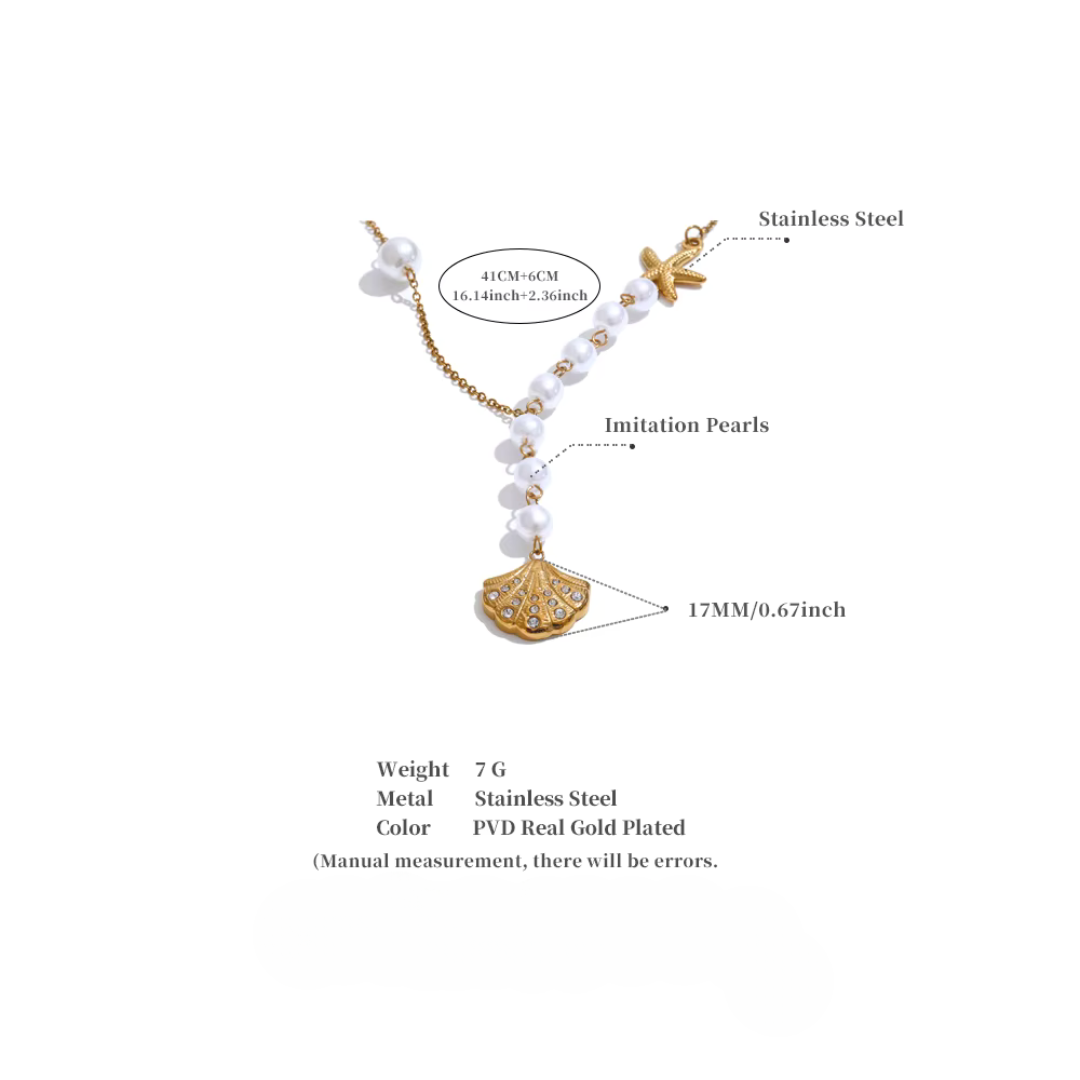 Summer Pearls Shell Necklace