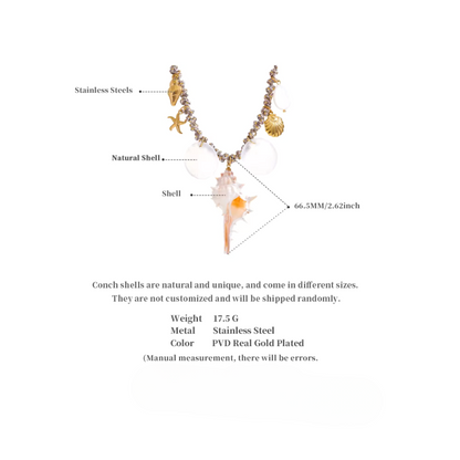 Ocean Charm Necklace - Handmade
