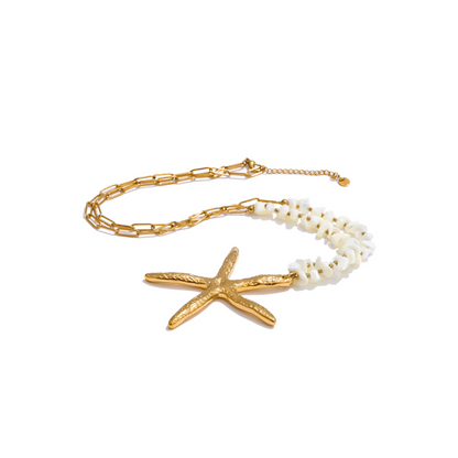 Ocean Star Shell Statement Necklace