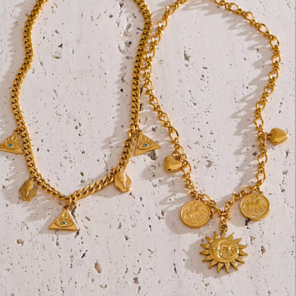 Everyday Must-Haves: Golden Charm Necklace Collection (various)