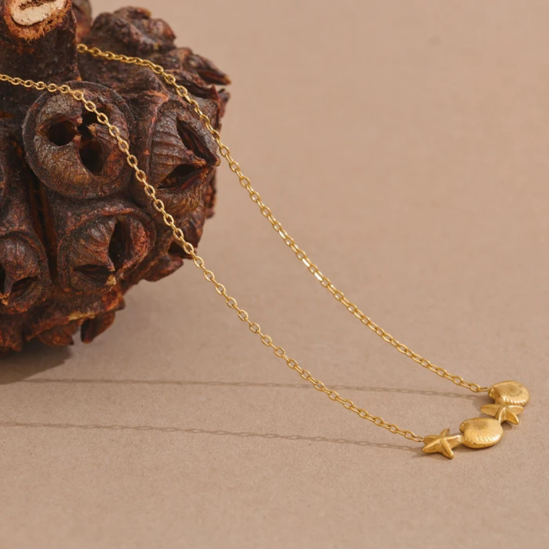 Small Starfish & Shell Necklace