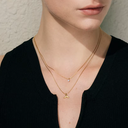 Mermaid Tail Layered Necklace