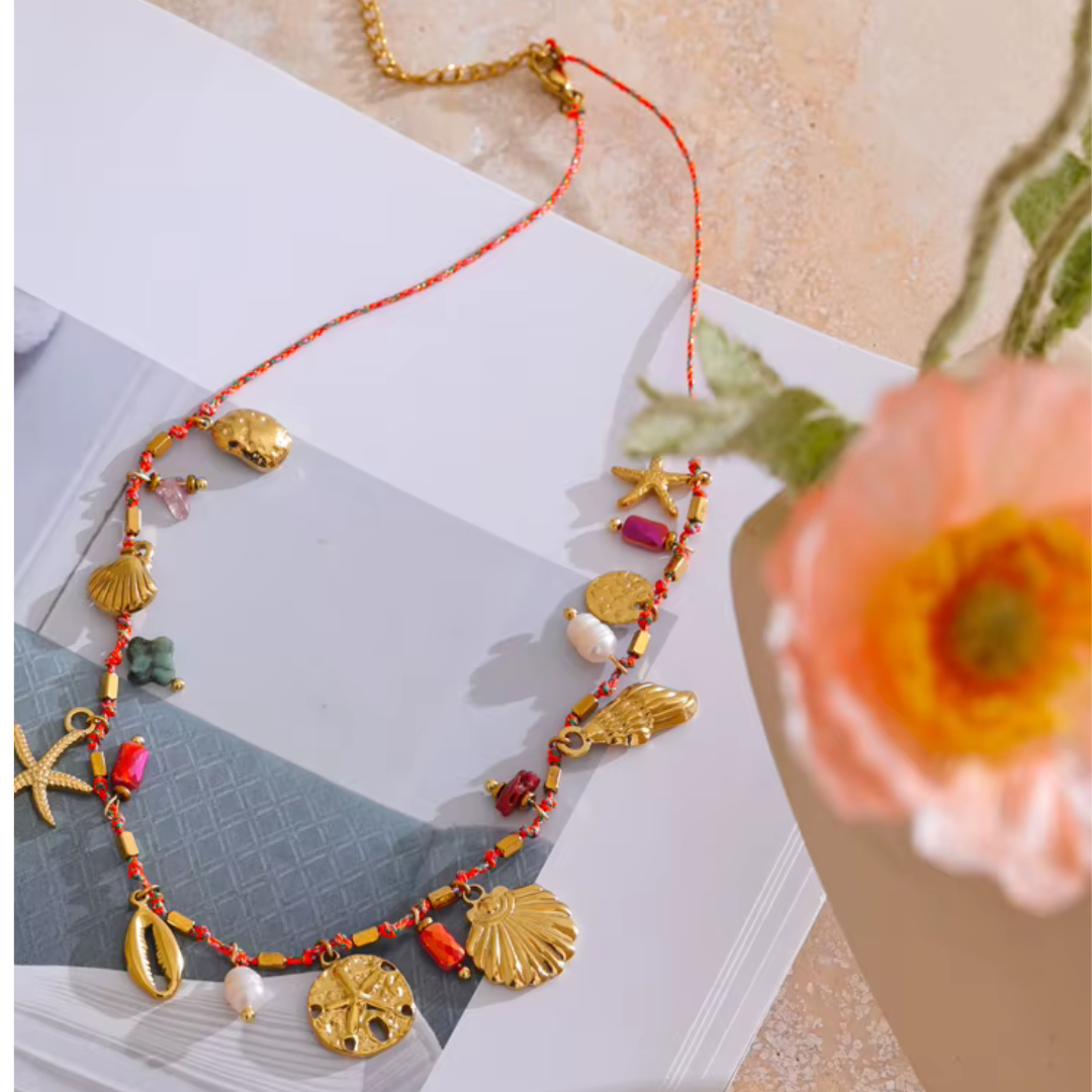 Celestial Charms Rope Necklace