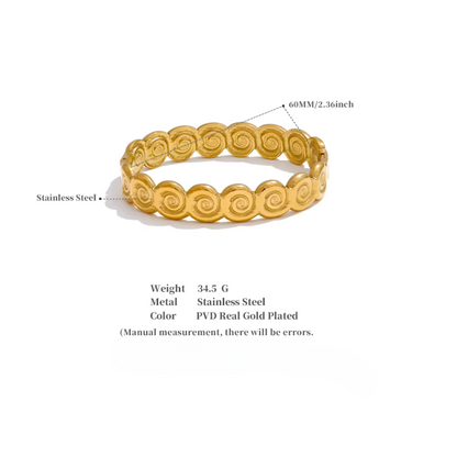 Golden Conch Shell Bangle