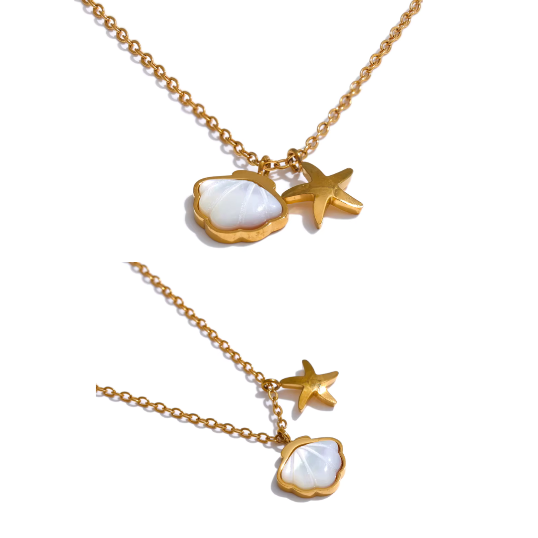 Mini Starfish Shell Necklace