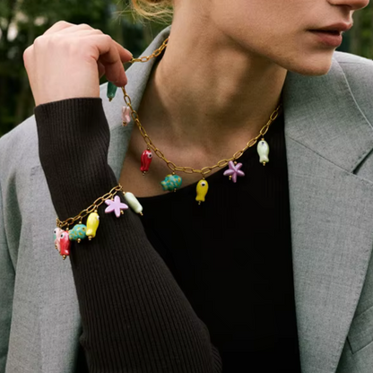Y2K Starfish Fish Necklace or Bracelet