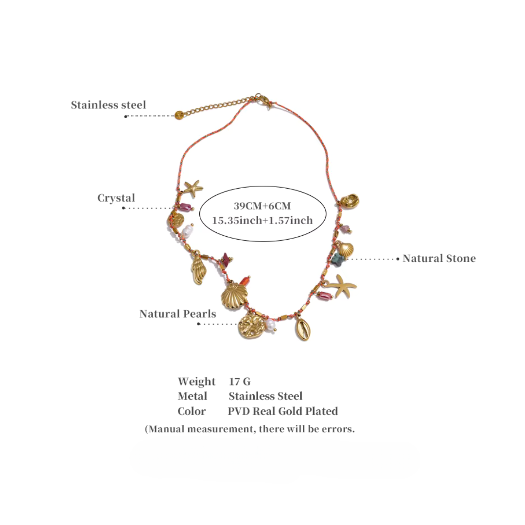 Celestial Charms Rope Necklace