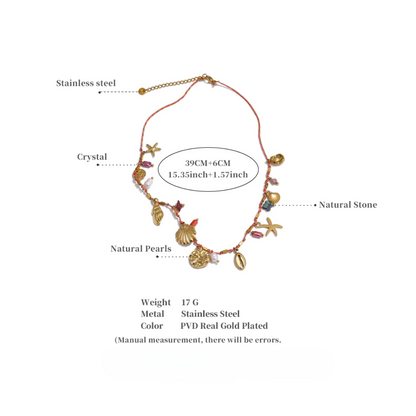 Celestial Charms Rope Necklace
