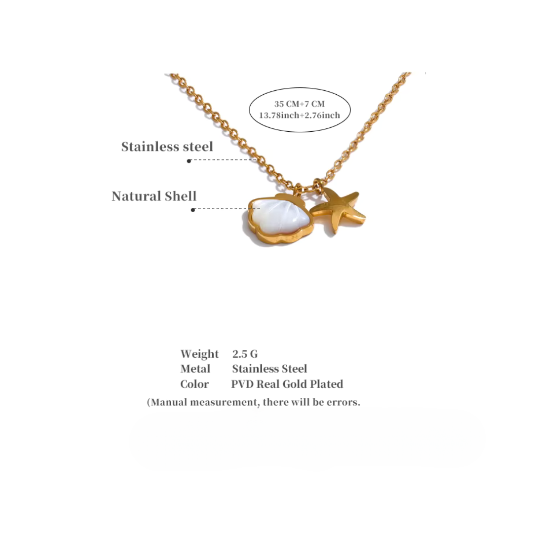 Mini Starfish Shell Necklace