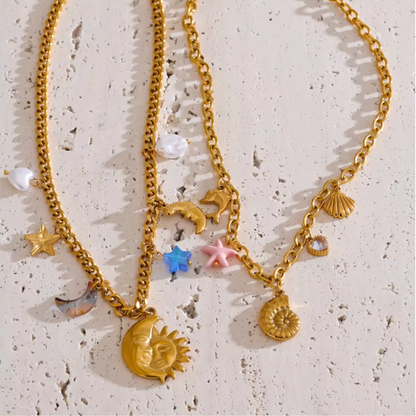 Everyday Must-Haves: Golden Charm Necklace Collection (various)