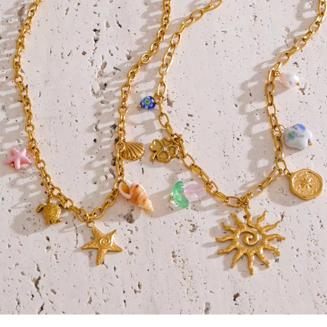 Everyday Must-Haves: Golden Charm Necklace Collection (various)