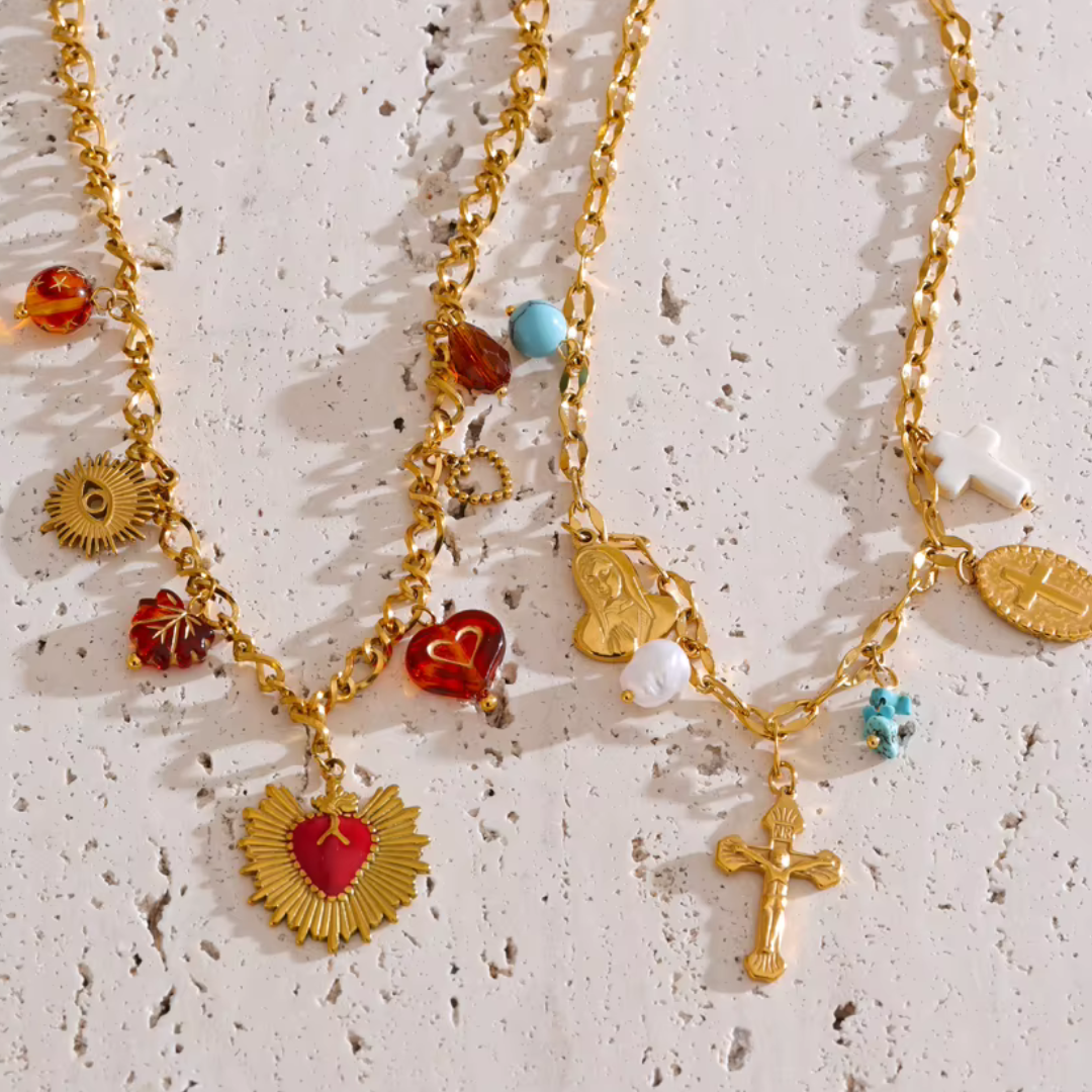 Everyday Must-Haves: Golden Charm Necklace Collection (various)