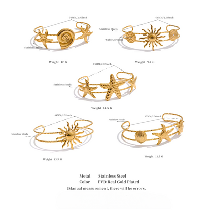 Ocean Gold Bracelets (Various)