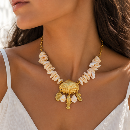 Ocean Natural Shell Pendant Necklace