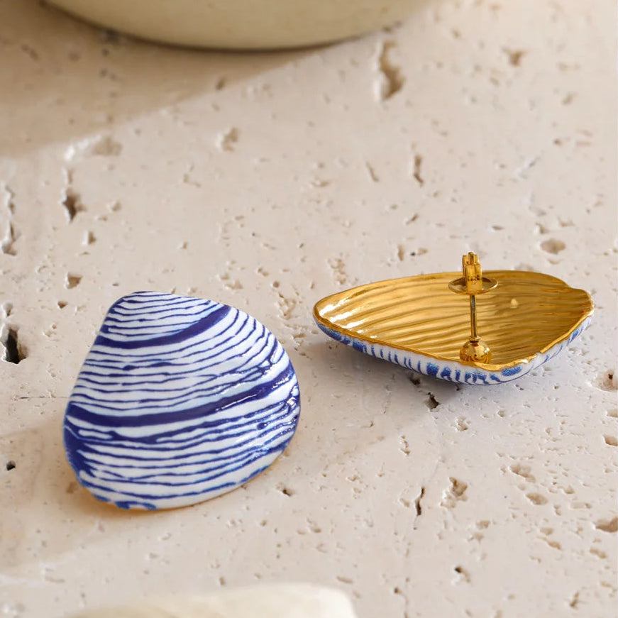 Ocean Breeze Shell Earrings