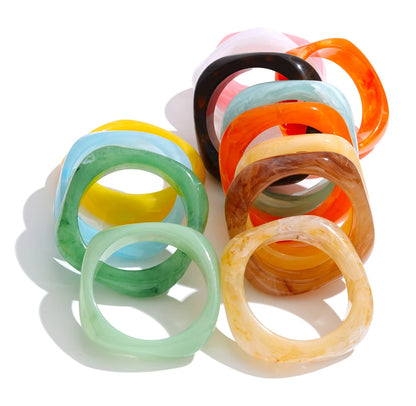 Coastal Pop Resin Bangle
