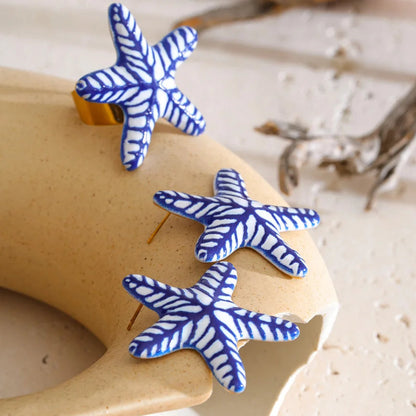 The Meridian Starfish Earrings or Ring Set