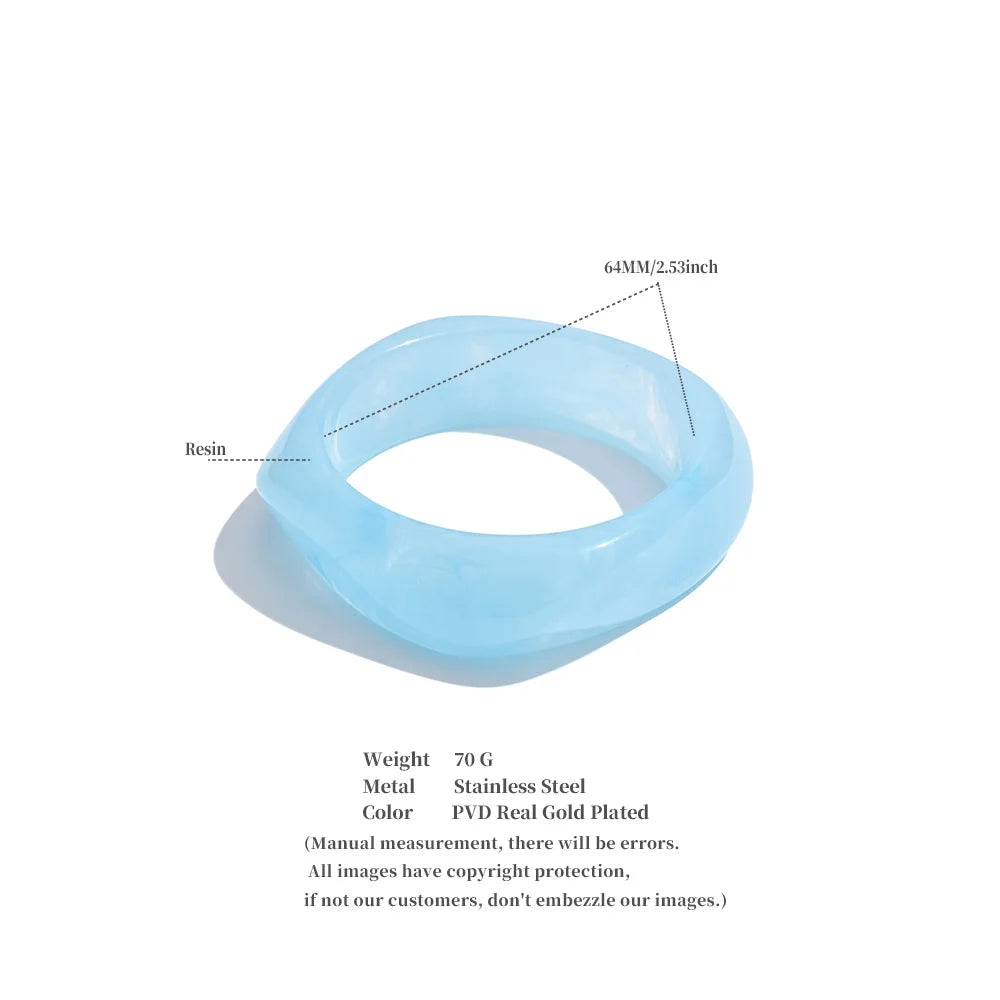 Coastal Pop Resin Bangle