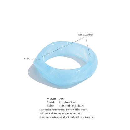 Coastal Pop Resin Bangle