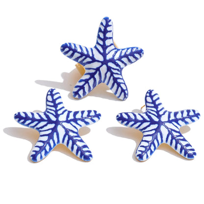 The Meridian Starfish Earrings or Ring Set