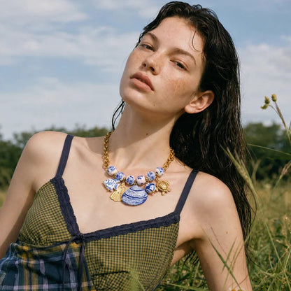 Ocean Breeze Fish & Shell Necklace