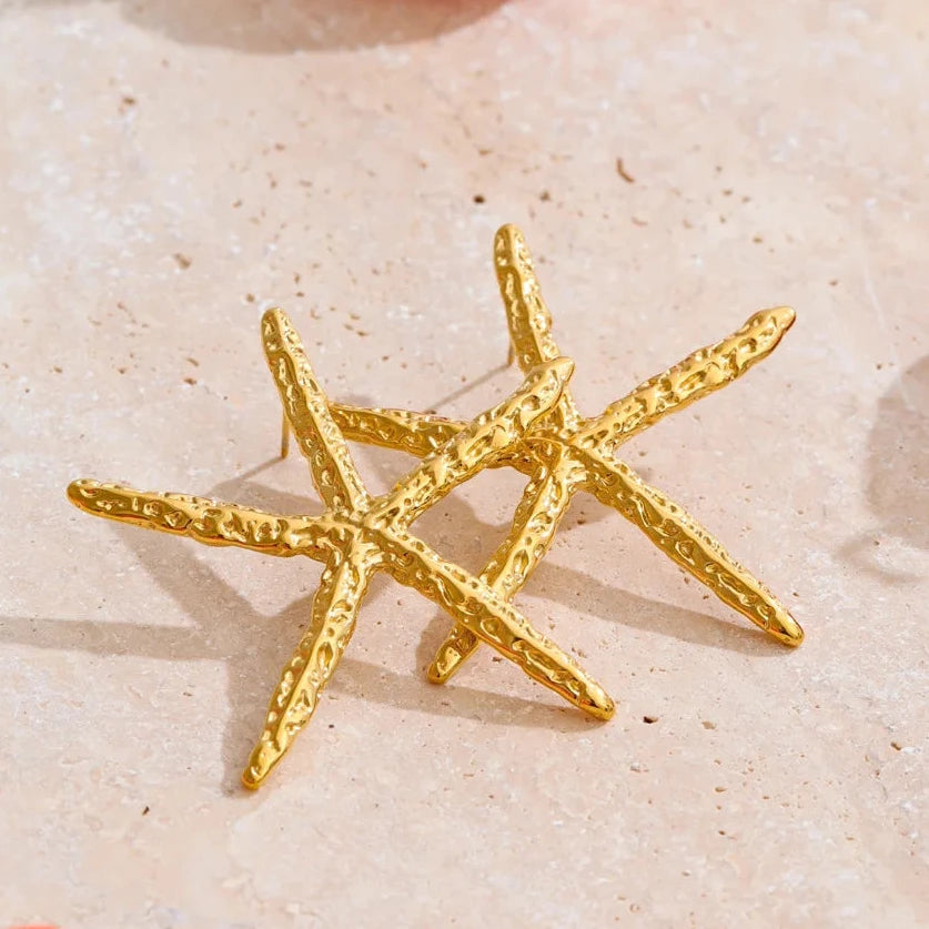 Ocean Starfish Stud Earrings