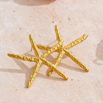 Ocean Starfish Stud Earrings