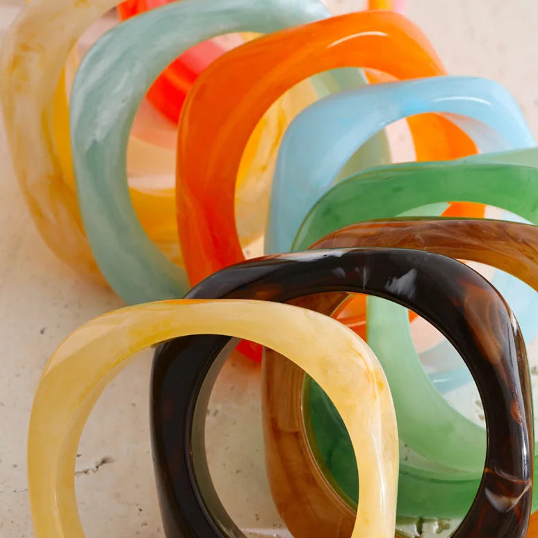 Coastal Pop Resin Bangle