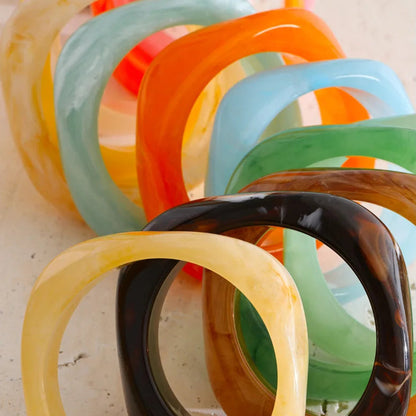 Coastal Pop Resin Bangle