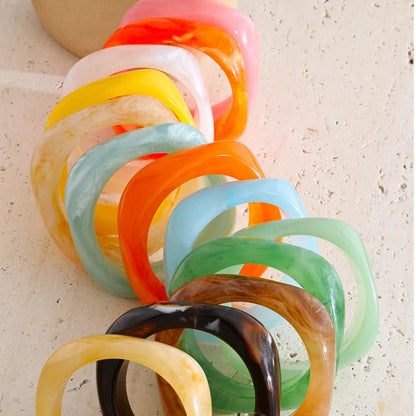 Coastal Pop Resin Bangle