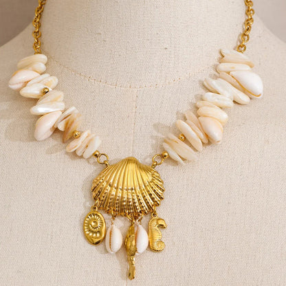 Ocean Natural Shell Pendant Necklace