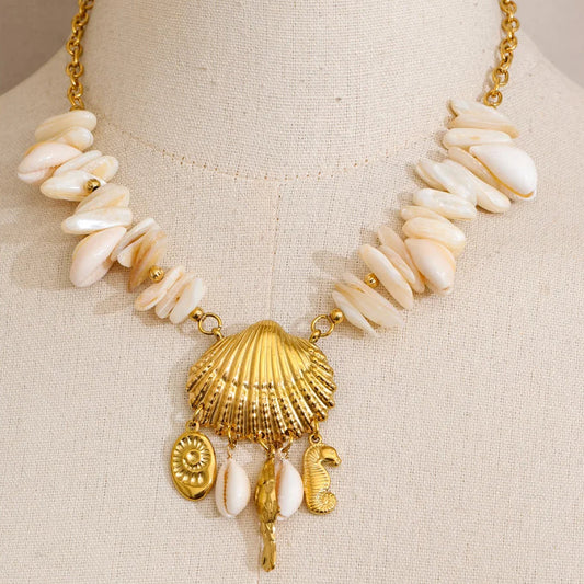 Ocean Natural Shell Pendant Necklace