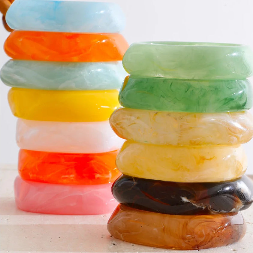 Coastal Pop Resin Bangle