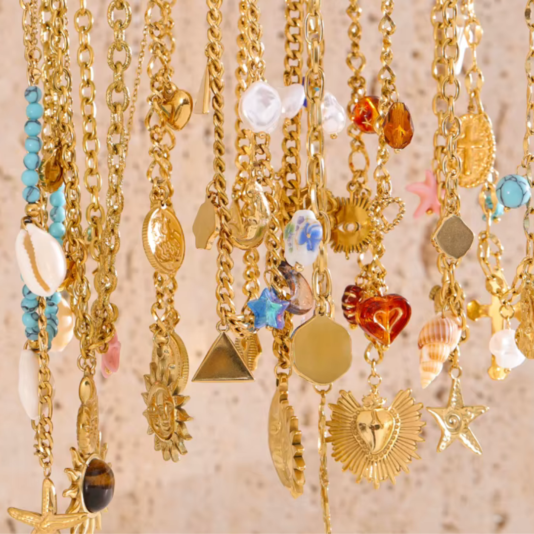 Everyday Must-Haves: Golden Charm Necklace Collection (various)