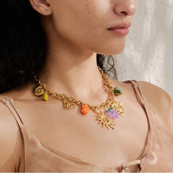 Ocean Cool Necklace with Charms