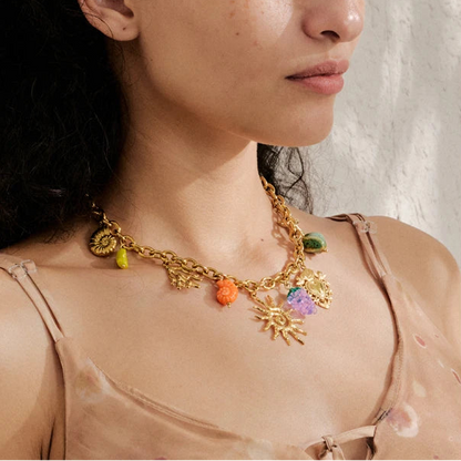 Ocean Cool Necklace with Charms